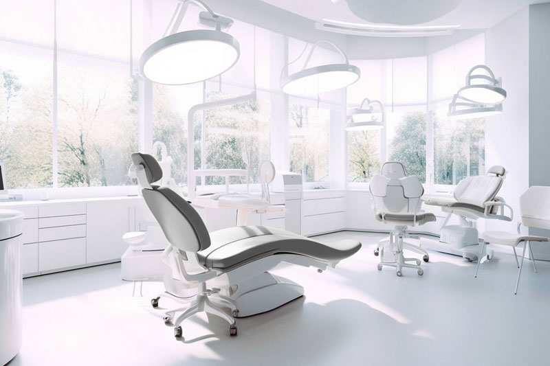 dental chairs in exam room
